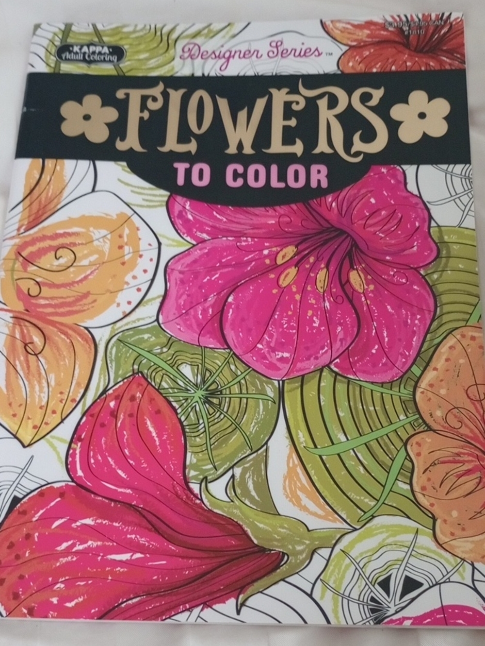 🇺🇸$5 Bundled NWT KAPPA DESIGNER SERIES FLOWERS TO COLOR Adult Coloring Book